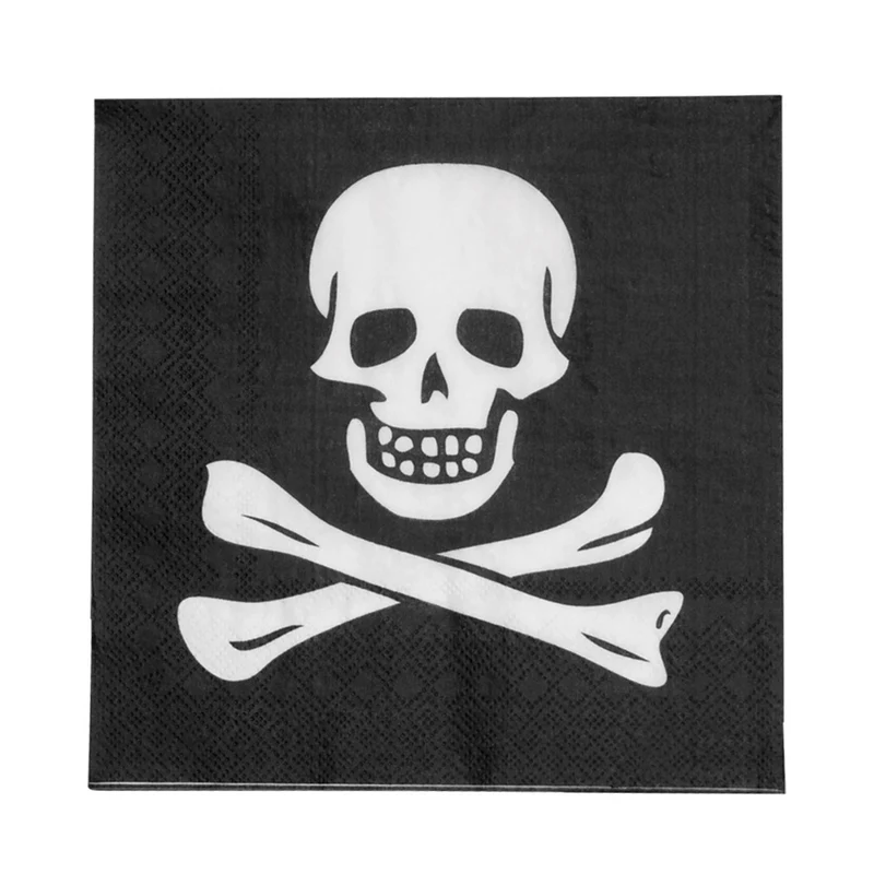 Set 20 papieren servetten Piraten classic