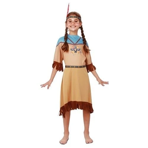 Indianen Meisje Verkleedset 3-Delig Pezi
