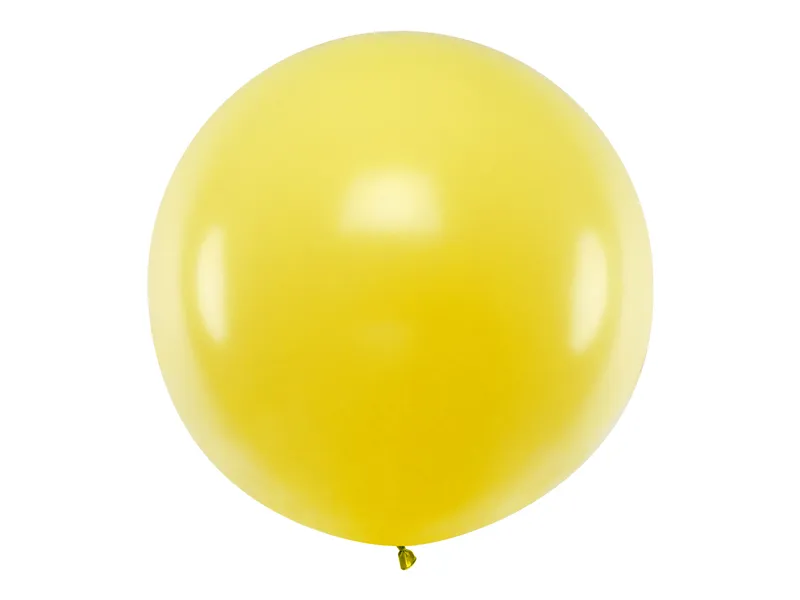Mega Ballon Pastel Geel - 100cm
