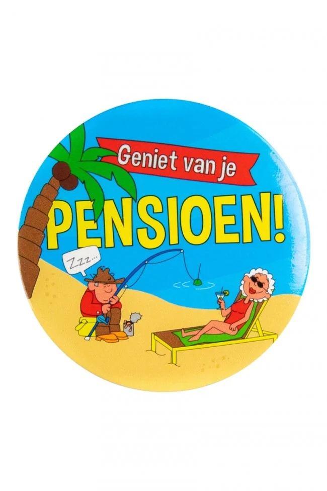 Button geniet van je pensioen