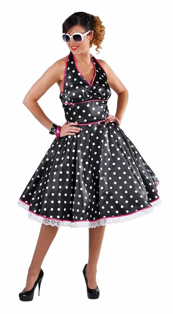Jaren 50 jurk met halterneck