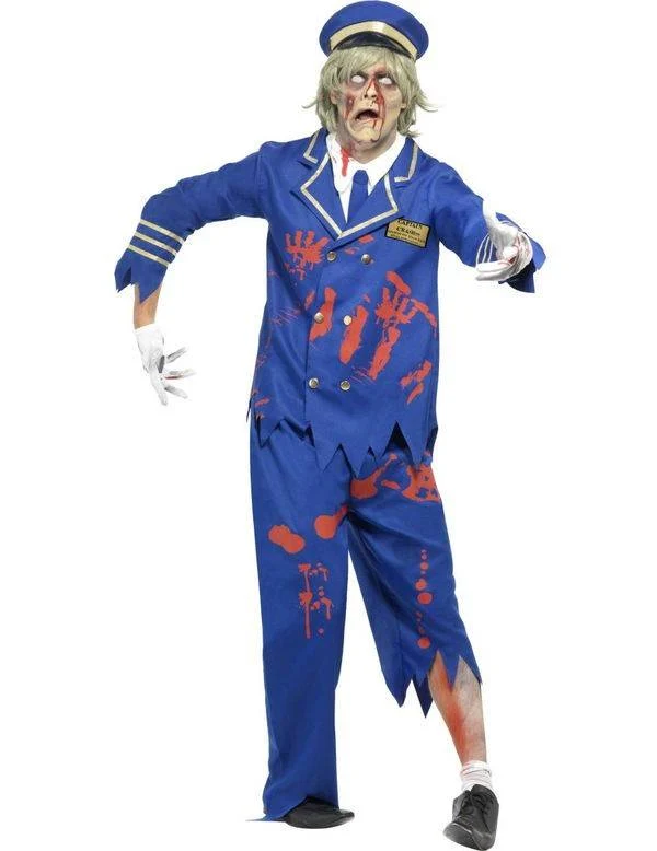 Zombie piloten kostuum man