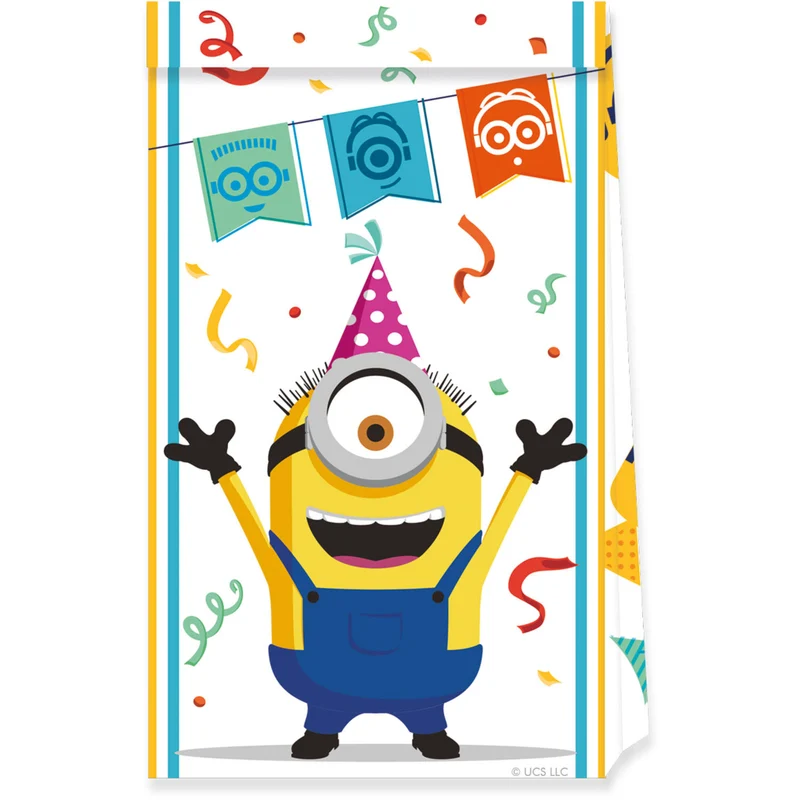 Uitdeelzakjes Feestje Minions The Rise Of Gru (4st)