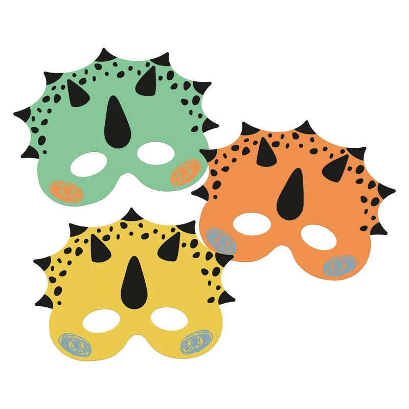 Maskers Dino Roars - 6 stuks