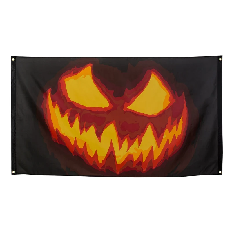 Polyester vlag Creepy pumpkin