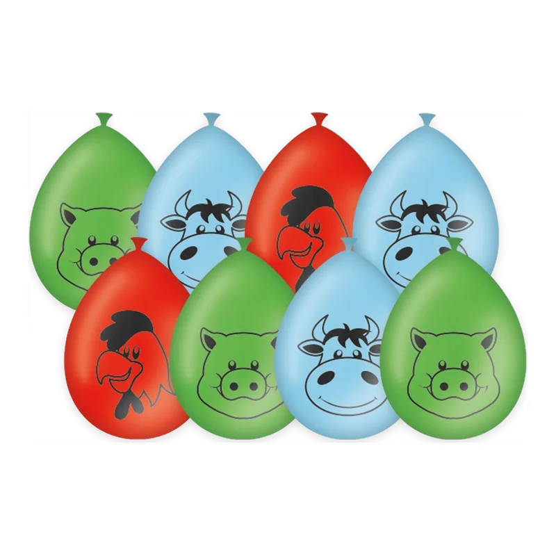 Boerderij - Ballonnen - 8 stuks - 30cm