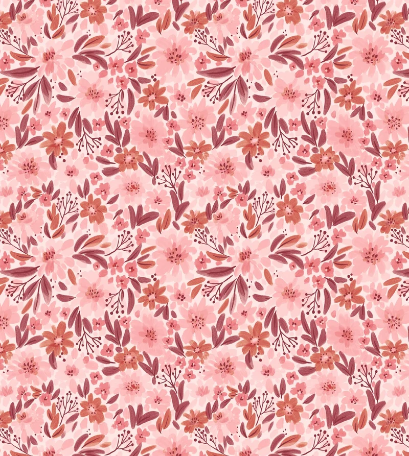 ESTAhome fotobehang bloemen roze en paars - 2.5 x 2.79 m - 159626