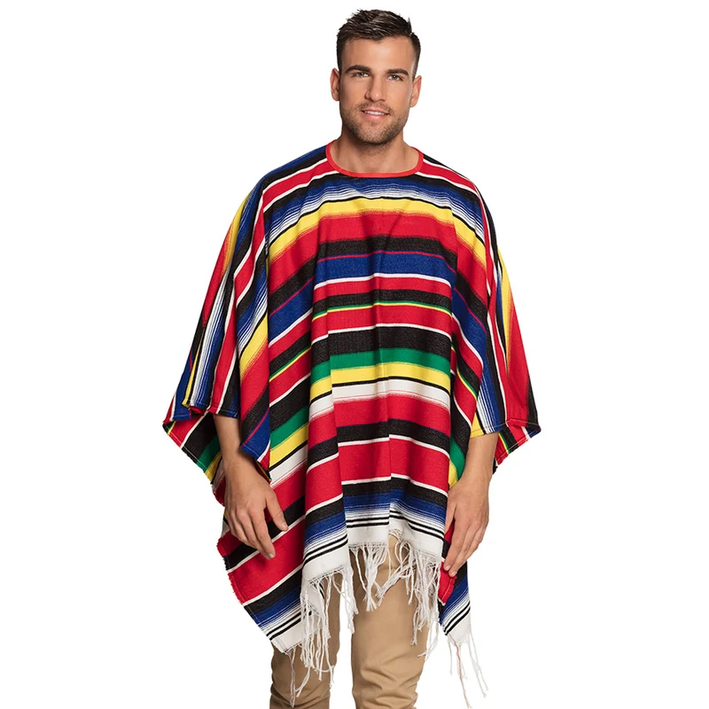 Mexicaanse poncho Diego kleurrijk
