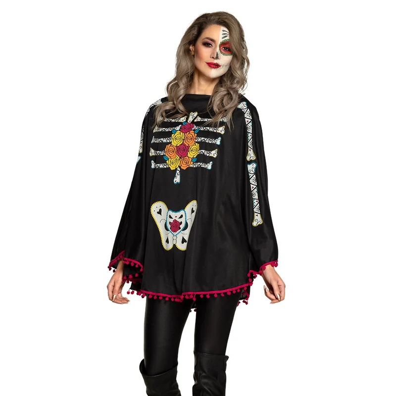 Poncho Day of the Dead
