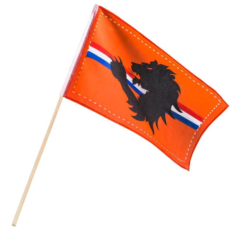 Polyester zwaaivlag Leeuw