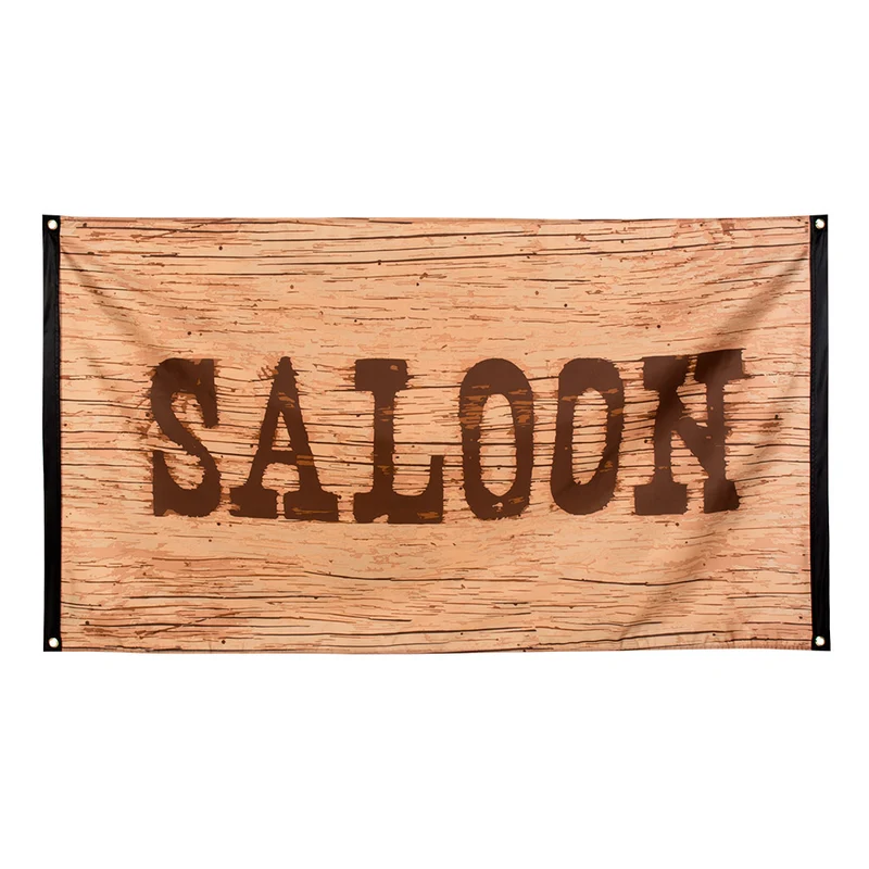 Polyester vlag Wild West 'Saloon'