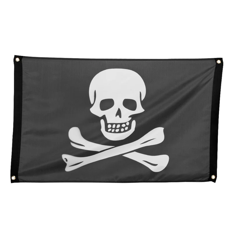 Polyester vlag Piraten classic