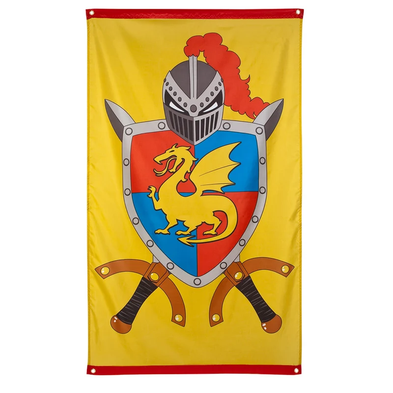 Polyester vlag Knights & dragons