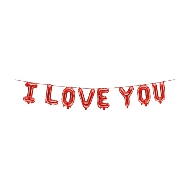I love you folieballon set