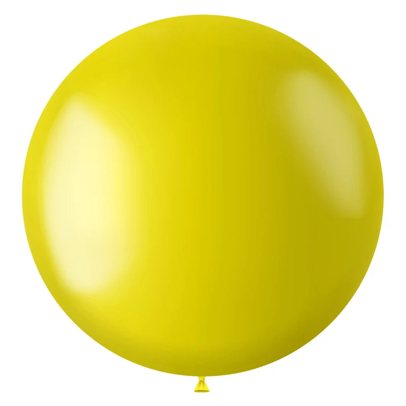 Ballon XL Radiant Zesty Yellow Metallic - 78 cm