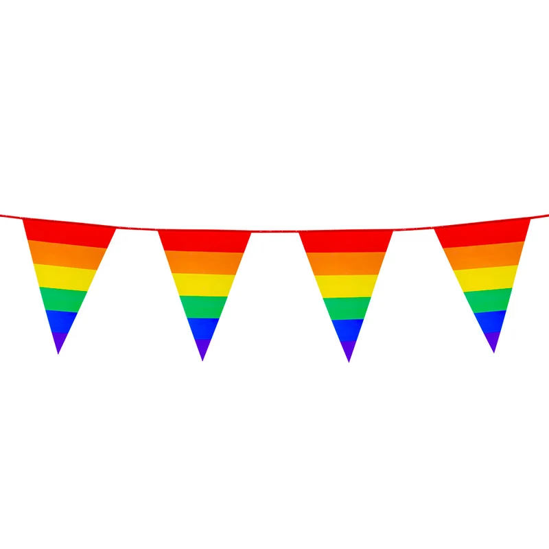 PE vlaggenlijn Regenboog