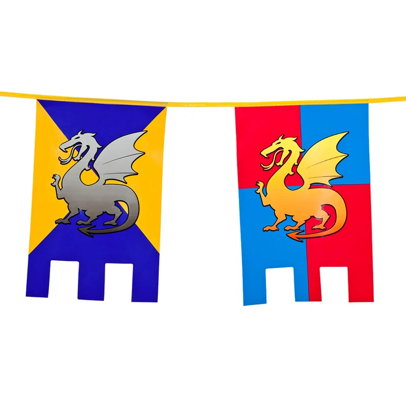 PE vlaggenlijn Knights & dragons
