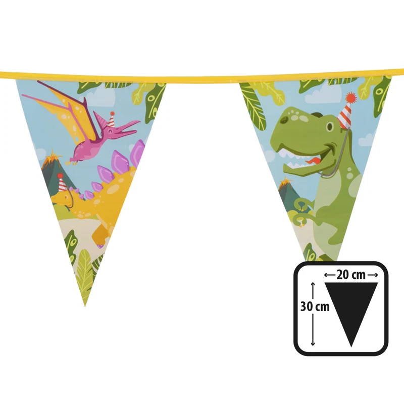 PE vlaggenlijn Dino party