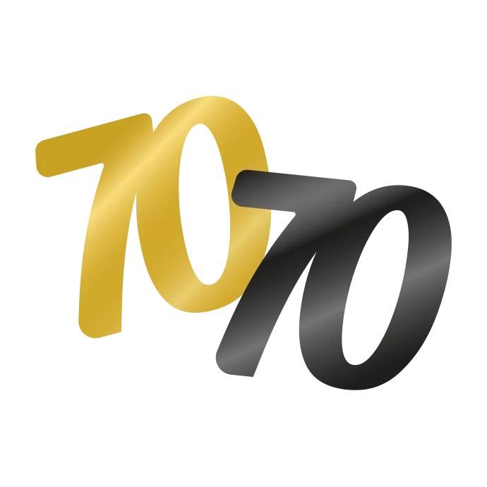 Tafelconfetti 70 jaar
