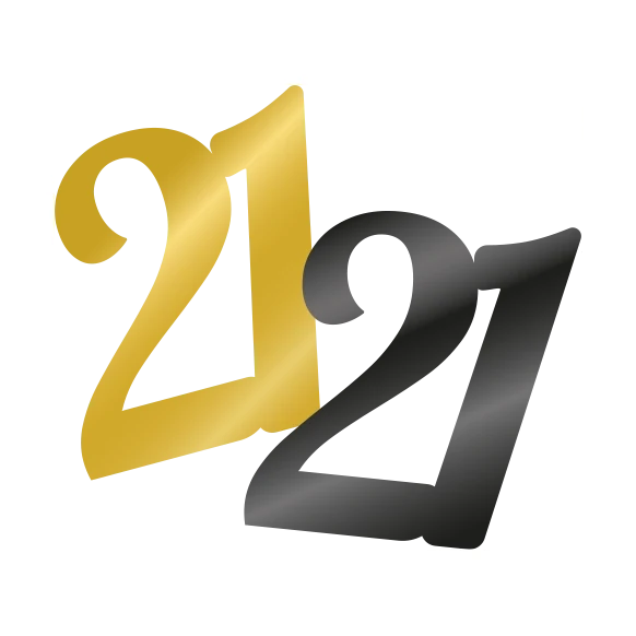 Tafelconfetti 21 jaar
