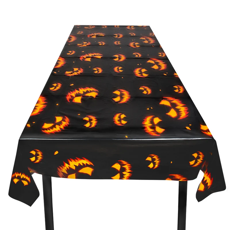 PE tafelkleed Creepy pumpkin