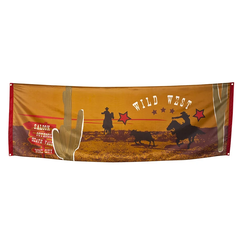 Polyester banner 'Wild West'