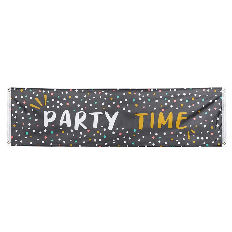 Polyester banner 'Party time'