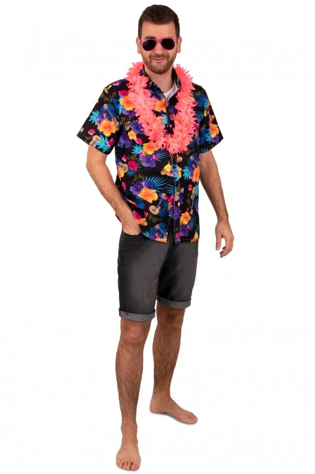 Party Blouse Club Tropicana Zwart