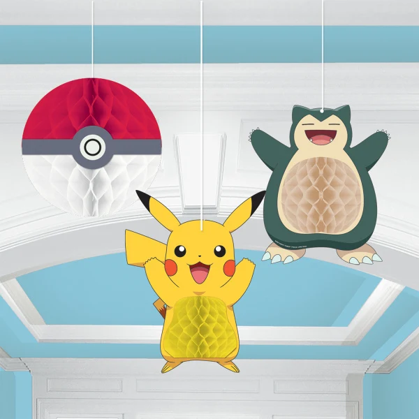 Honeycomb Decoratie Pokémon (3st)
