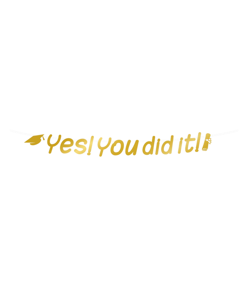 Letterslinger 'Yes You Did It' Goud