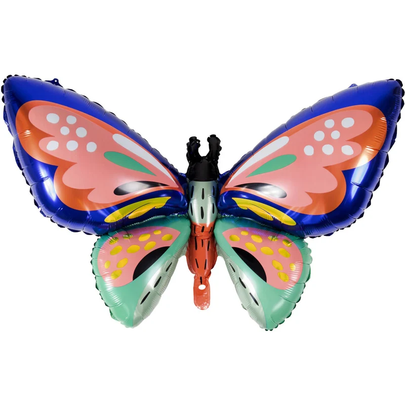 Folieballon Vlinder Multikleur (88x54cm)