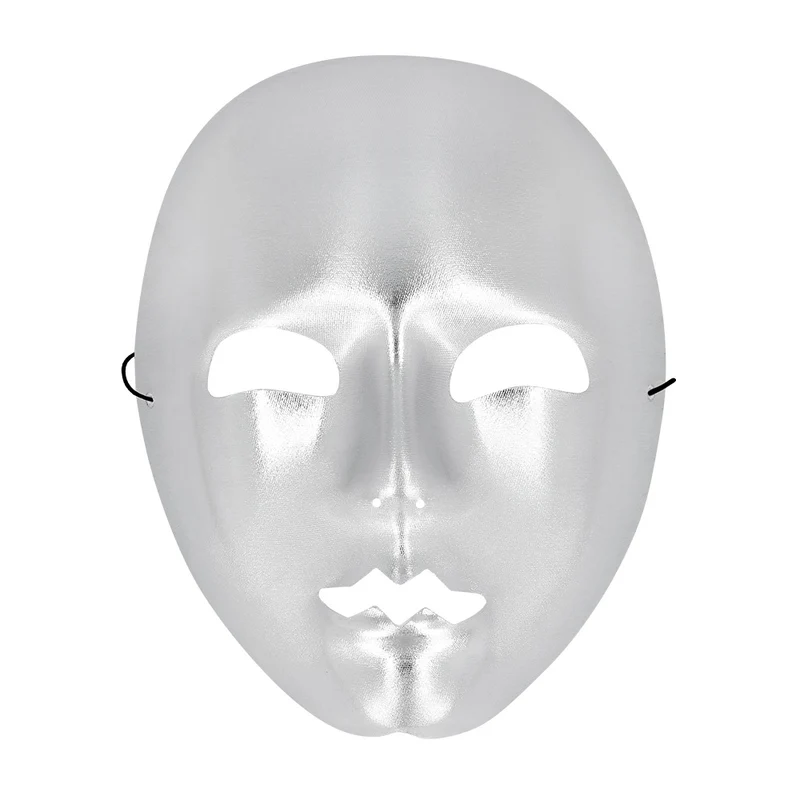 Masker Mime zilver
