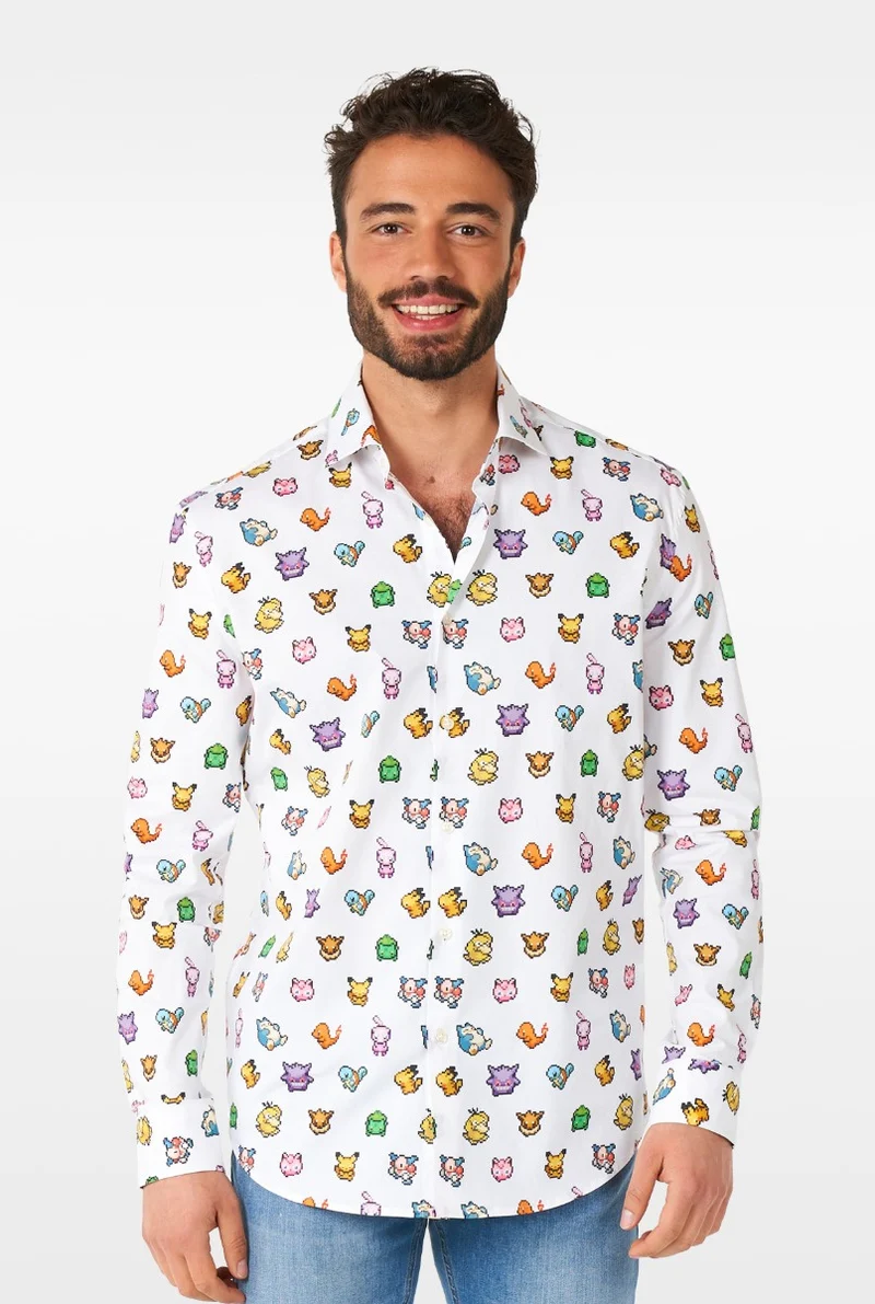 Pixel Pokemon Blouse Heren Opposuits