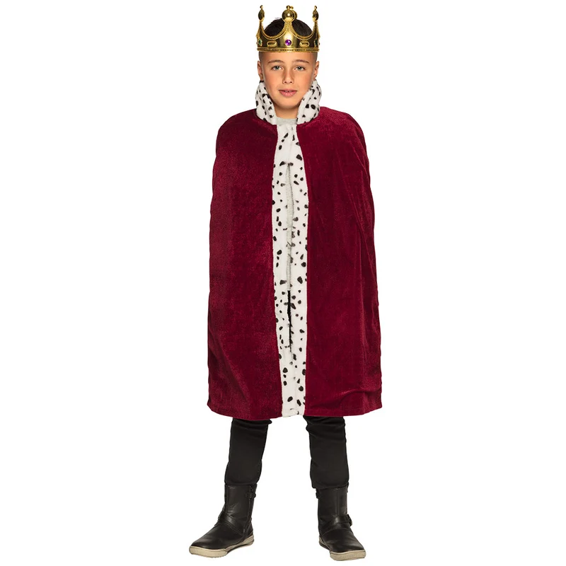 Mantel koning kind bordeaux