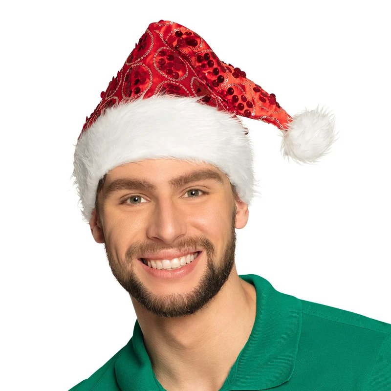 Kerstmuts Dangling rood
