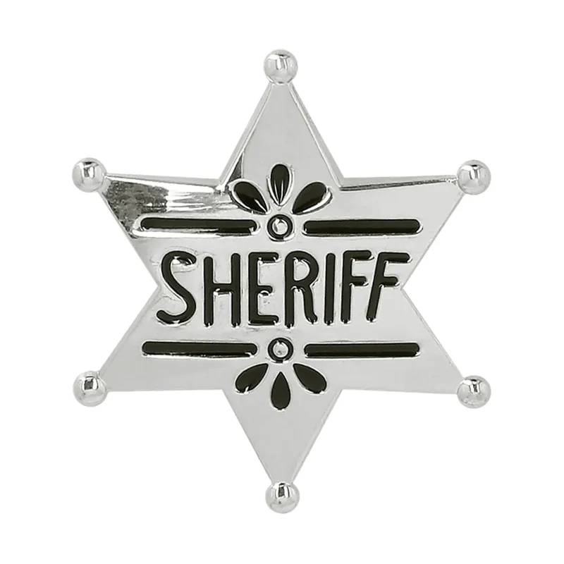 Metalen badge 'Sheriff'