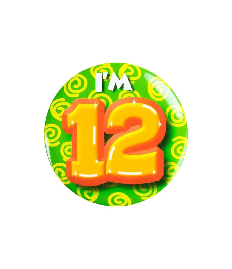 Button Klein 12 Jaar