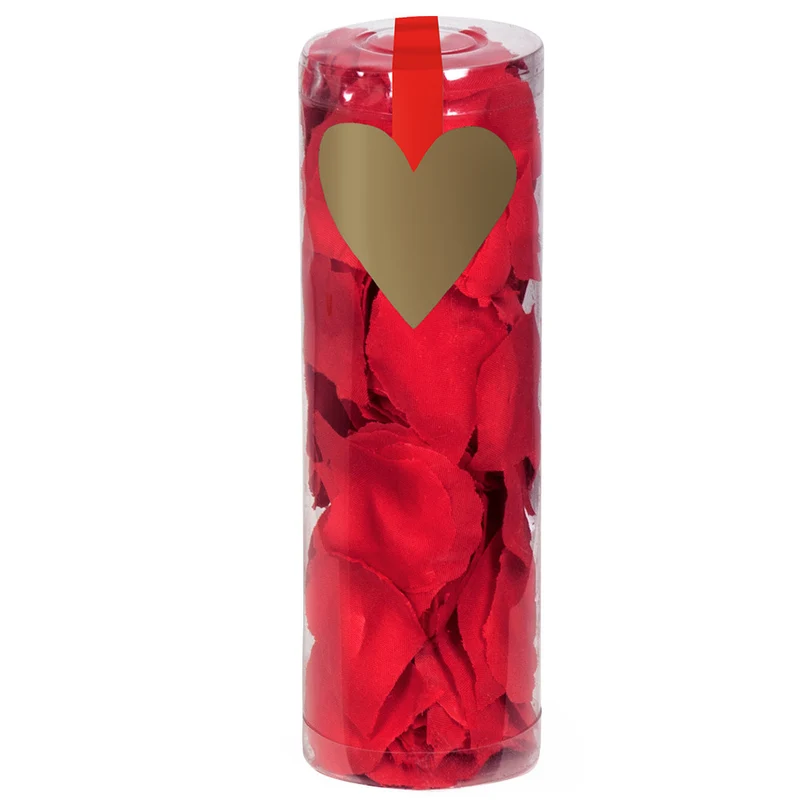 Koker rozenblaadjes rood