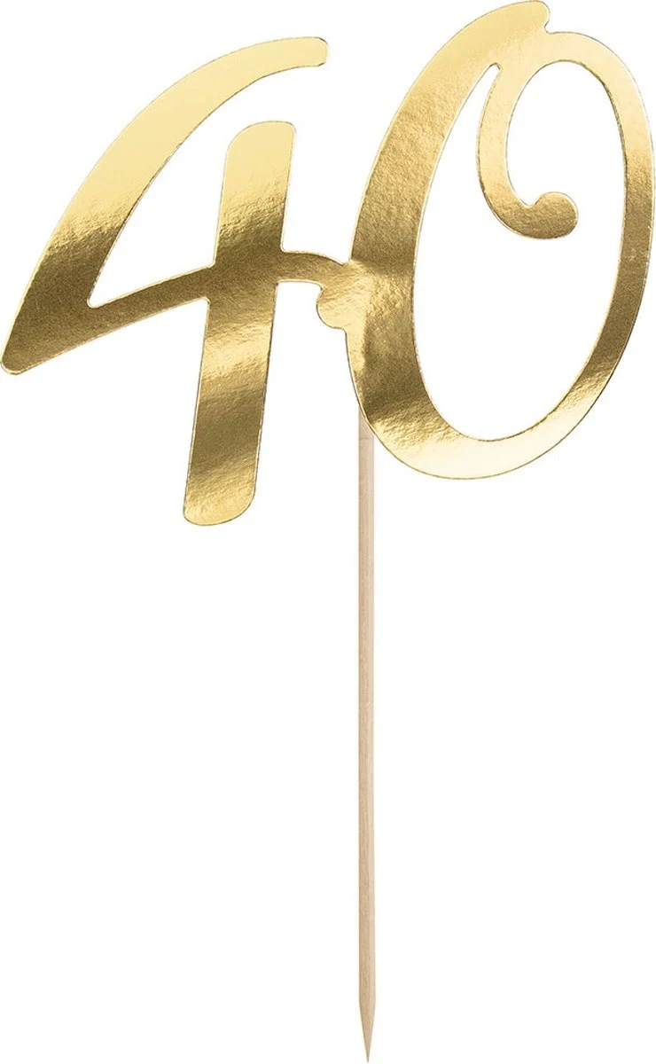 Taarttopper 40 Goud