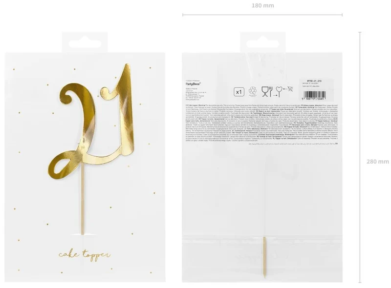 Taarttopper 21 Goud