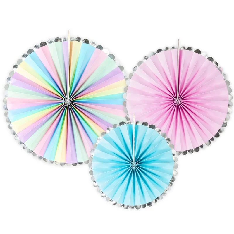Decoratieve Rozetten Unicorn Mix (3st)