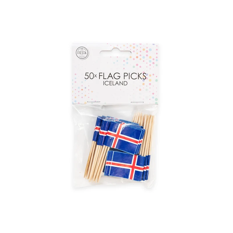 Tafelconfetti Vlag Ijsland (150st)