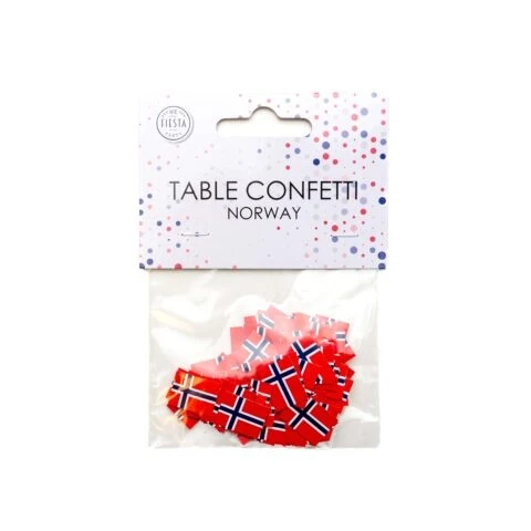 Tafelconfetti Noorse Vlag (150st)