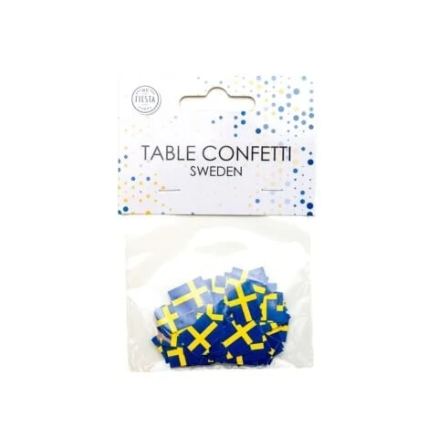 Tafelconfetti Zweedse Vlag (150st)