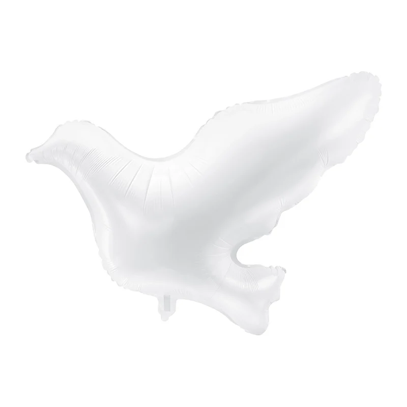 Folie ballon Duif, wit, 77x66cm