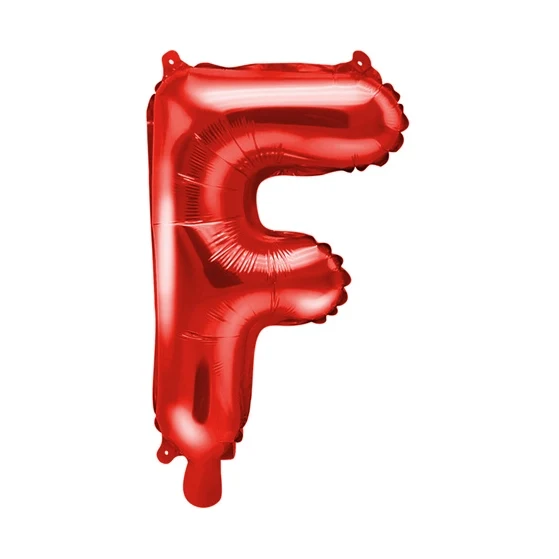 Folie Ballon letter ''F'', 35cm, rood