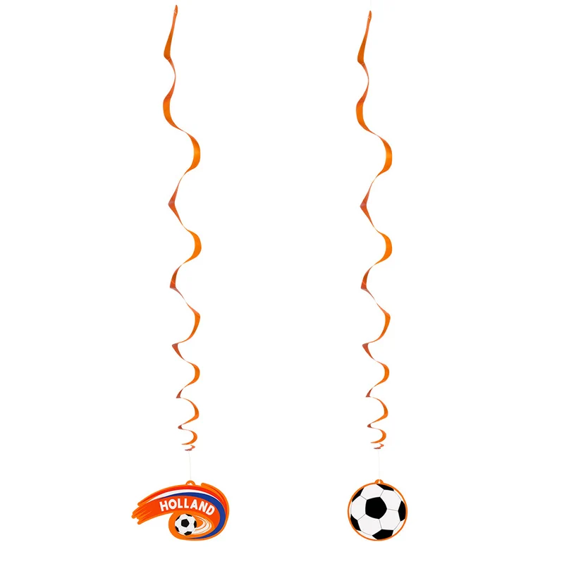 Decoratieswirls Oranje Holland (2st)