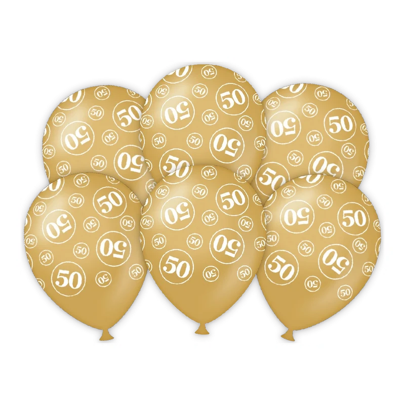 50 jaar Getrouwd - Ballonnen - 6 stuks - 30cm