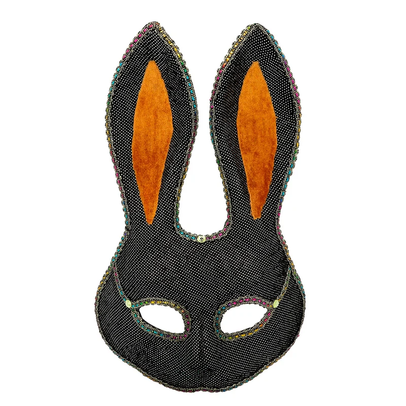 Masker Mystery bunny zwart