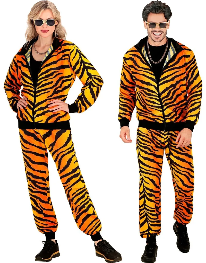 Trainingspak Tijgerprint Oranje Unisex